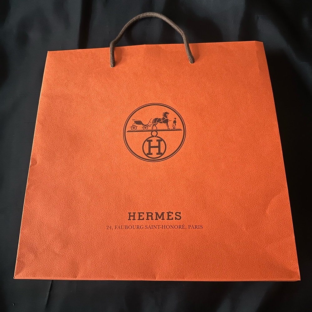 Hermes Large Shopping Bag with Ribbon 16 x 18 x 7 - Picture 7 of 7